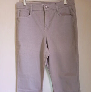 Style & CO tummy control jeans light grey women's size 10